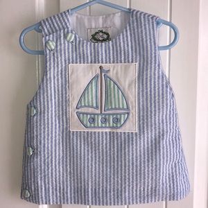 Seersucker Diaper Set